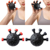 Maxbell Finger Strength Trainer Adjustable Hand Ball for Musician Guitar Training Red