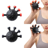 Maxbell Finger Strength Trainer Adjustable Hand Ball for Musician Guitar Training Red