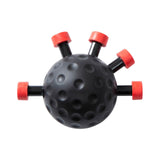 Maxbell Finger Strength Trainer Adjustable Hand Ball for Musician Guitar Training Red