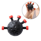 Maxbell Finger Strength Trainer Adjustable Hand Ball for Musician Guitar Training Red