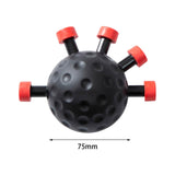 Maxbell Finger Strength Trainer Adjustable Hand Ball for Musician Guitar Training Red