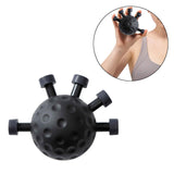 Maxbell Finger Strength Trainer Adjustable Hand Ball for Musician Guitar Training Black