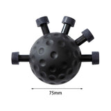 Maxbell Finger Strength Trainer Adjustable Hand Ball for Musician Guitar Training Black
