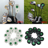 Maxbell Golf Iron Head Covers Golf Accessories Guard 4,5,6,7,8,9,A,S,P,x Wedges White