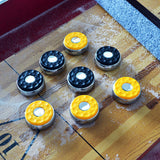 Maxbell 8x Shuffleboard Pucks Matt Surface Replacements for Kids and Adults 58mm