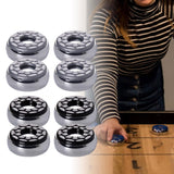 Maxbell 8Pcs Portable Shuffleboard Pucks Tabletop Game Pucks Matt Surface for Kids