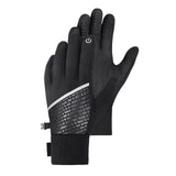 Maxbell Men Winter Gloves Mittens Nonslip Waterproof for Walking Motorcycle Skiing L black