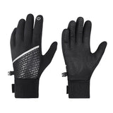 Maxbell Men Winter Gloves Mittens Nonslip Waterproof for Walking Motorcycle Skiing L black