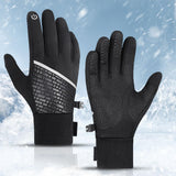 Maxbell Men Winter Gloves Mittens Nonslip Waterproof for Walking Motorcycle Skiing XL black