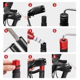 Maxbell Road Bicycle Handlebar Riser Adapter 28.6mm Mountain Bike Fork Stem Extender Black 92x30mm