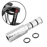 Maxbell Road Bicycle Handlebar Riser Adapter 28.6mm Mountain Bike Fork Stem Extender Argent 123x60mm