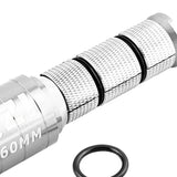 Maxbell Road Bicycle Handlebar Riser Adapter 28.6mm Mountain Bike Fork Stem Extender Argent 123x60mm