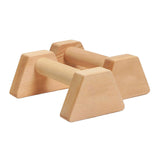 Maxbell Heavy Duty Wooden Parallettes Push up Bars for Gymnastics Exercise Training