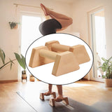 Maxbell Heavy Duty Wooden Parallettes Push up Bars for Gymnastics Exercise Training