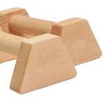 Maxbell Heavy Duty Wooden Parallettes Push up Bars for Gymnastics Exercise Training
