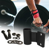 Maxbell Weight Bar Rack with Accessory Triceps Bar Fitness Barbell Holder Storage Black Accessories