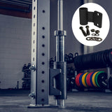 Maxbell Weight Bar Rack with Accessory Triceps Bar Fitness Barbell Holder Storage Black Accessories