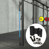Maxbell Weight Bar Rack with Accessory Triceps Bar Fitness Barbell Holder Storage Black Accessories