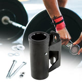 Maxbell Weight Bar Rack with Accessory Triceps Bar Fitness Barbell Holder Storage Argent Accessories