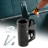 Maxbell Weight Bar Rack with Accessory Triceps Bar Fitness Barbell Holder Storage Argent Accessories