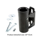 Maxbell Weight Bar Rack with Accessory Triceps Bar Fitness Barbell Holder Storage Argent Accessories