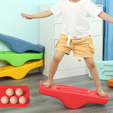 Maxbell Wobble Board Kids Twisting Balance Board for Adults Teen Children Red