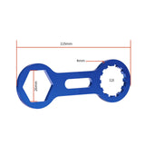 Maxbell Bike Front Fork Caps Wrench Lightweight Remover Easy to Install Blue