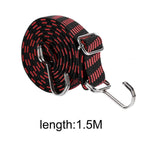Maxbell Bungee Cord with Hooks Flexible Elastic Rubber Strap for Trucks Trolley Tent 1.5Meters Red