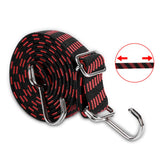 Maxbell Bungee Cord with Hooks Flexible Elastic Rubber Strap for Trucks Trolley Tent 1.5Meters Red