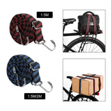 Maxbell Bungee Cord with Hooks Flexible Elastic Rubber Strap for Trucks Trolley Tent 1.5Meters Red