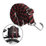 Maxbell Bungee Cord with Hooks Flexible Elastic Rubber Strap for Trucks Trolley Tent 1.5Meters Red