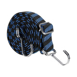 Maxbell Bungee Cord with Hooks Flexible Elastic Rubber Strap for Trucks Trolley Tent 1.5Meters Blue