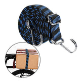 Maxbell Bungee Cord with Hooks Flexible Elastic Rubber Strap for Trucks Trolley Tent 1.5Meters Blue
