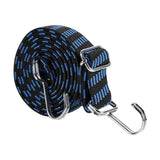 Maxbell Bungee Cord with Hooks Flexible Elastic Rubber Strap for Trucks Trolley Tent 2Meters Blue