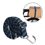 Maxbell Bungee Cord with Hooks Flexible Elastic Rubber Strap for Trucks Trolley Tent 2Meters Blue