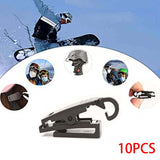 Maxbell 10Pcs Helmet Clip Holder Mask Hook for Sports Skateboard Cycling