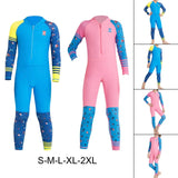 Maxbell Kids Wetsuit Diving Swimsuits Boating Water Sports Kayak Thermal Full suits Blue S