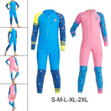 Maxbell Kids Wetsuit Diving Swimsuits Boating Water Sports Kayak Thermal Full suits Blue S