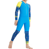Maxbell Kids Wetsuit Diving Swimsuits Boating Water Sports Kayak Thermal Full suits Blue 2XL