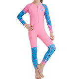 Maxbell Kids Wetsuit Diving Swimsuits Boating Water Sports Kayak Thermal Full suits Pink M