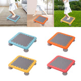 Maxbell Mini Kids Trampoline Workout Toy Jumping Stable for Indoor Home School Blue