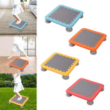 Maxbell Mini Kids Trampoline Workout Toy Jumping Stable for Indoor Home School Blue