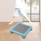Maxbell Mini Kids Trampoline Workout Toy Jumping Stable for Indoor Home School Blue