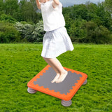 Maxbell Mini Kids Trampoline Workout Toy Jumping Stable for Indoor Home School Orange