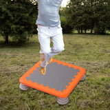Maxbell Mini Kids Trampoline Workout Toy Jumping Stable for Indoor Home School Orange