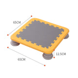Maxbell Mini Kids Trampoline Workout Toy Jumping Stable for Indoor Home School Yellow