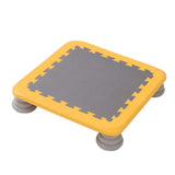 Maxbell Mini Kids Trampoline Workout Toy Jumping Stable for Indoor Home School Yellow