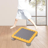Maxbell Mini Kids Trampoline Workout Toy Jumping Stable for Indoor Home School Yellow