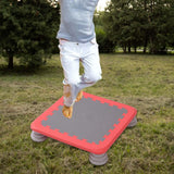 Maxbell Mini Kids Trampoline Workout Toy Jumping Stable for Indoor Home School Red