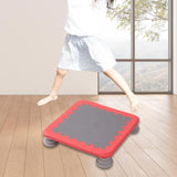 Maxbell Mini Kids Trampoline Workout Toy Jumping Stable for Indoor Home School Red